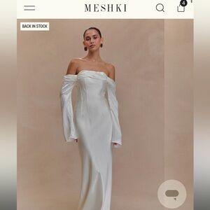 Meshki Giselle Off The Shoulder Bridal Dress